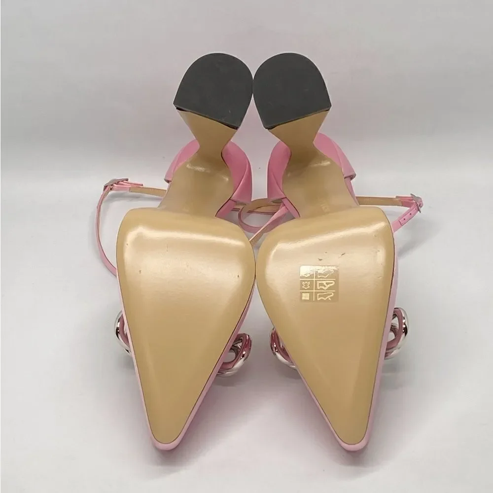 Mach & Mach Double Bow Satin Platform Pumps size 38